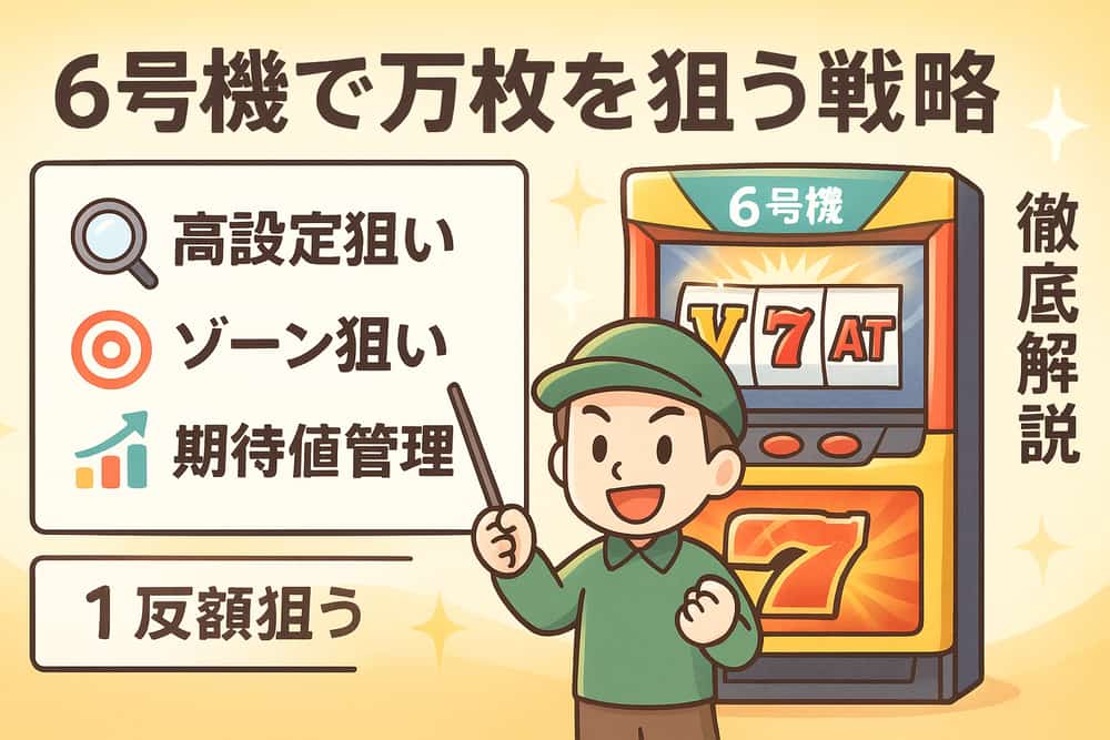 6号機で万枚を達成するための立ち回り戦略