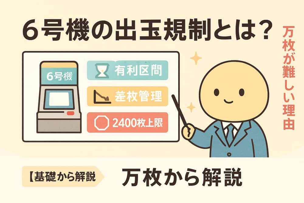 6号機の出玉規制とは？万枚が難しくなった背景を理解しよう