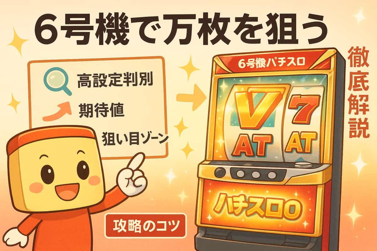 パチスロ6号機で万枚を達成するための攻略法と狙い目機種を徹底解説