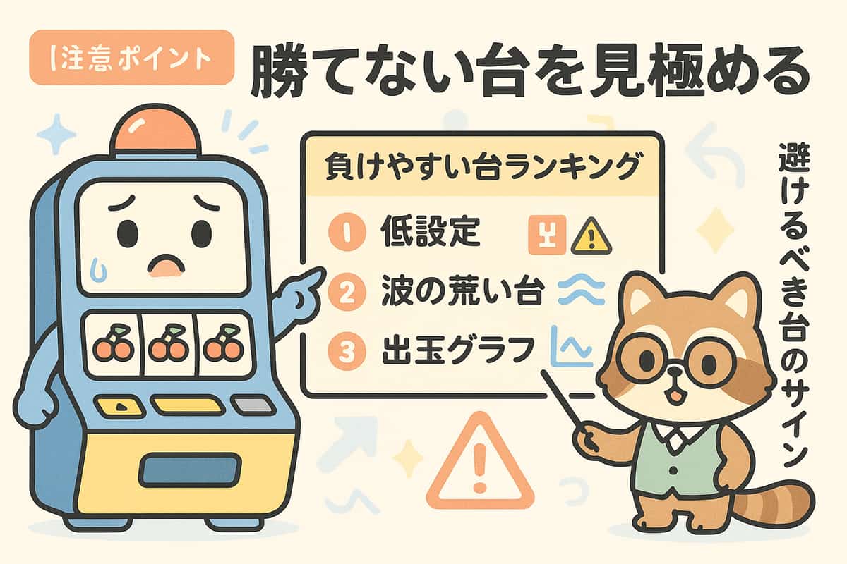 スロットで勝てない機種ランキングと避けるべき台の見極め方を徹底解説