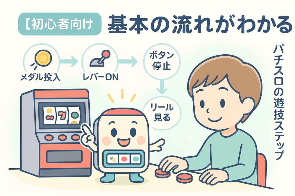 パチスロの基本的な打ち方と遊技の流れ