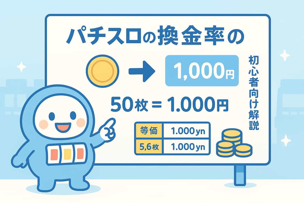 パチスロの換金率（交換率）とは？基本をわかりやすく解説