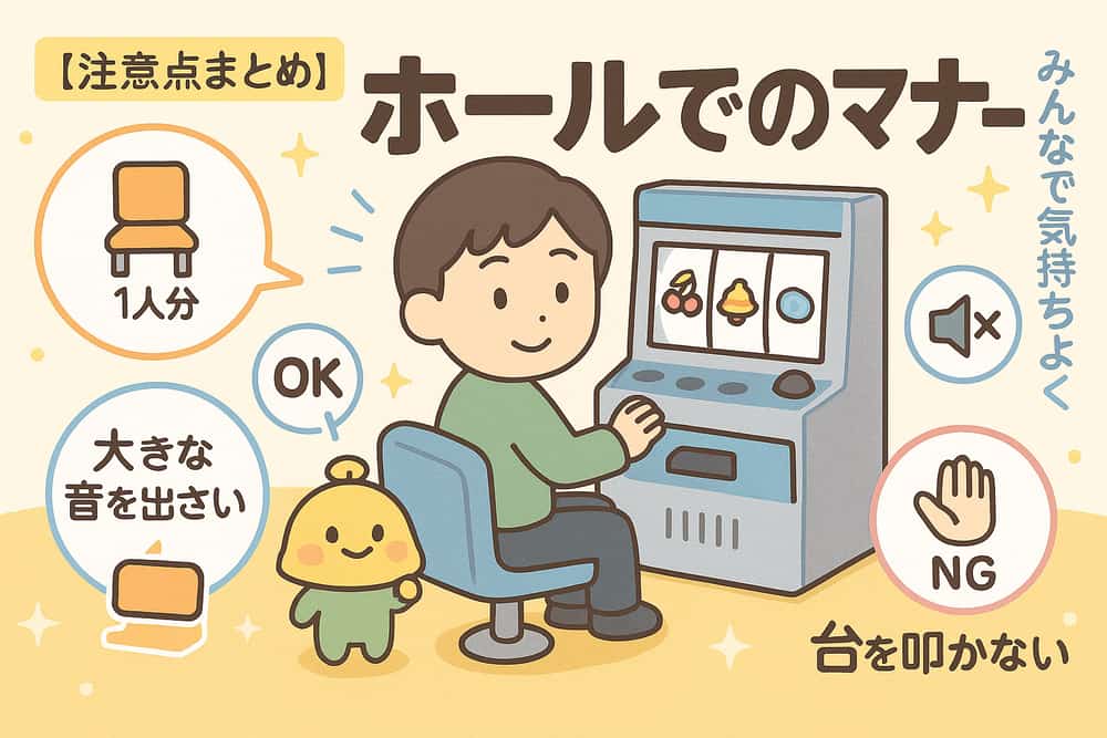 ホールでのマナーと注意点