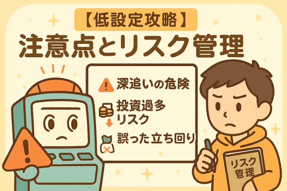 低設定攻略における注意点とリスク管理