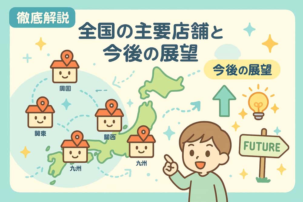 全国の主要店舗と今後の展望