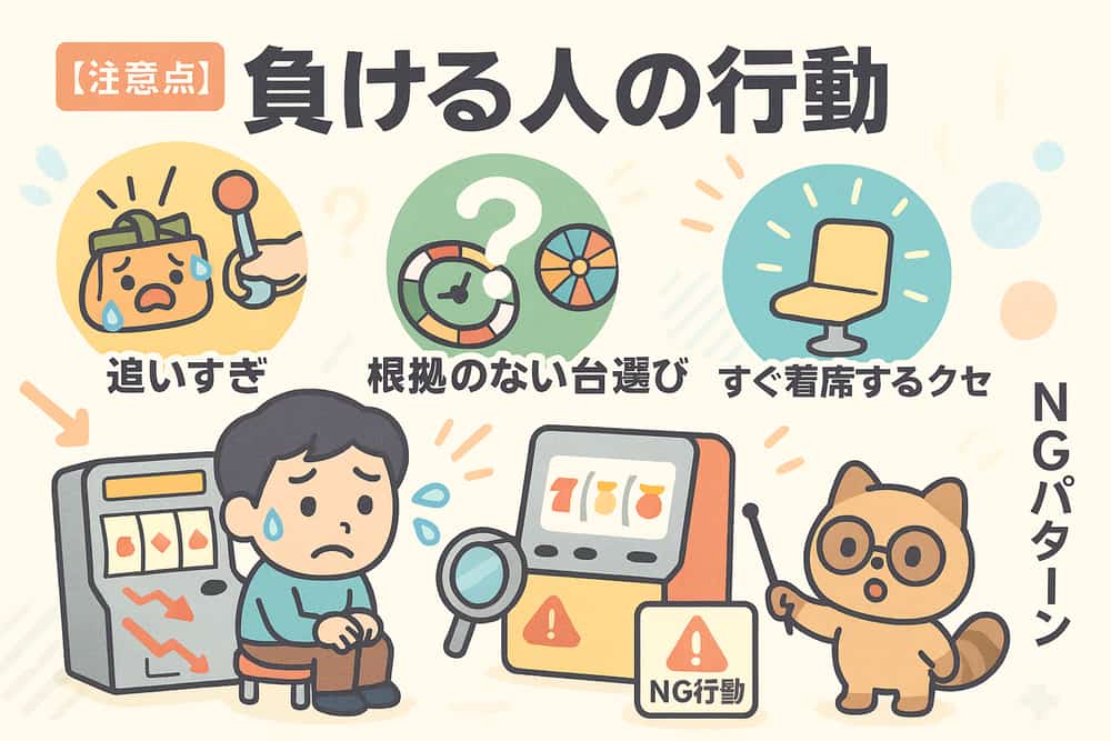 勝てないプレイヤーがやりがちな行動パターン