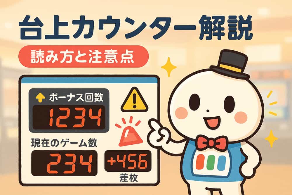 台上カウンターの読み方と注意点