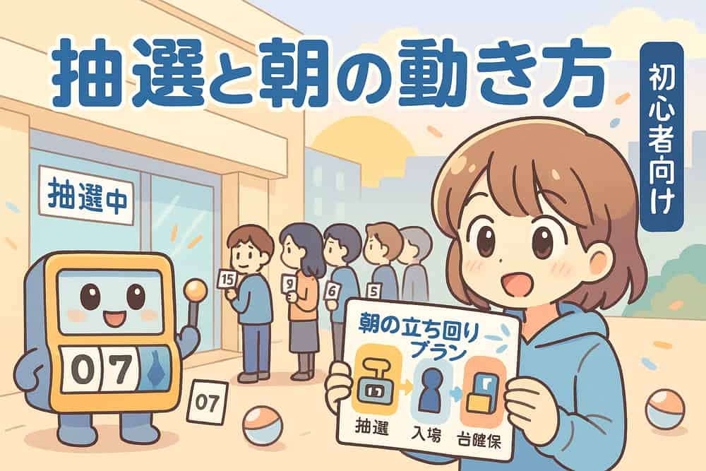 抽選システムと朝の立ち回り方