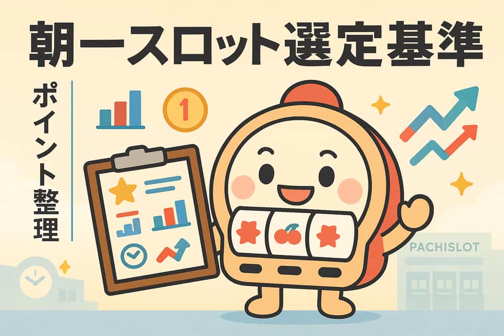朝一スロットランキングの選定基準