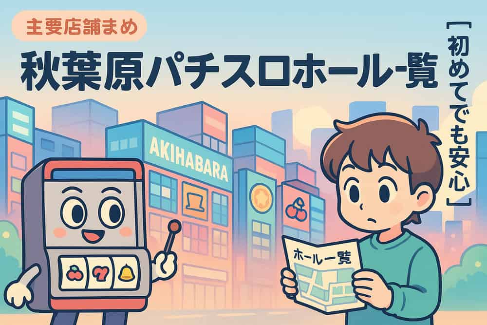 秋葉原エリアの主要パチスロホール一覧