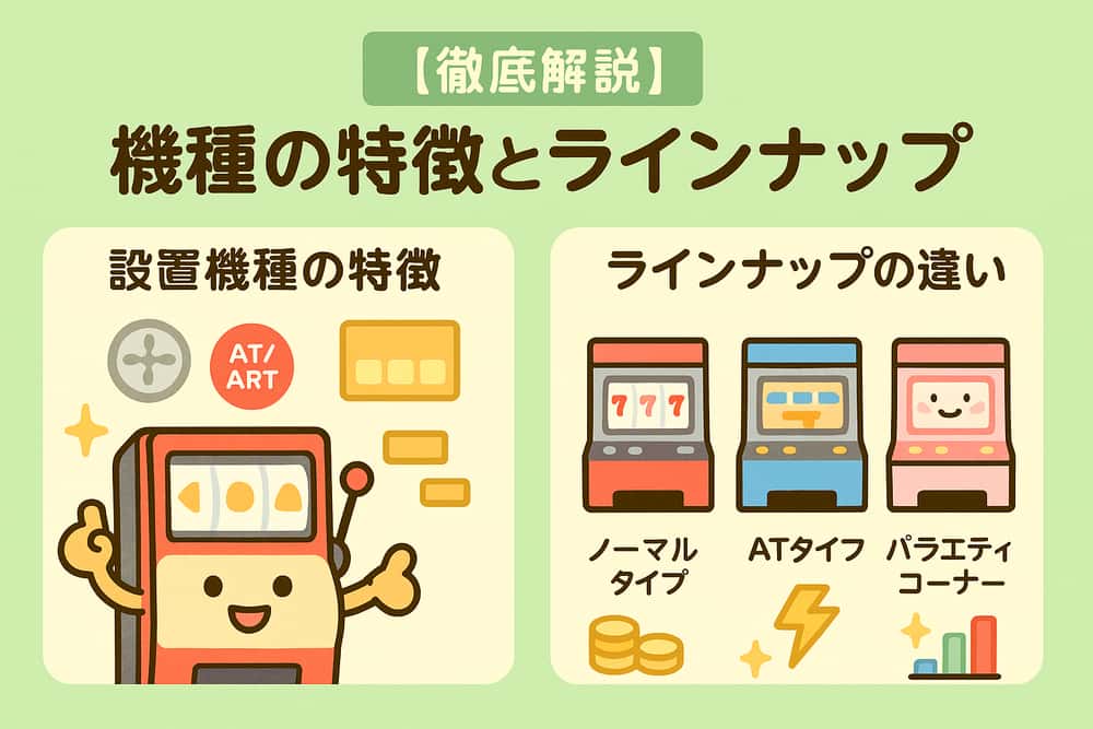 設置機種の特徴とラインナップの違い