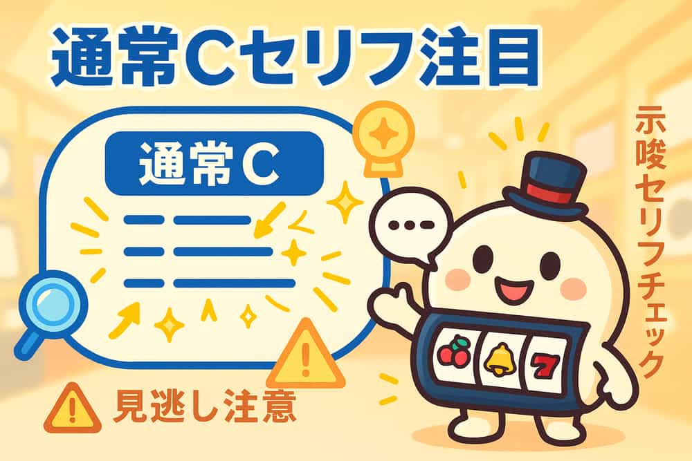 通常Cセリフに注目