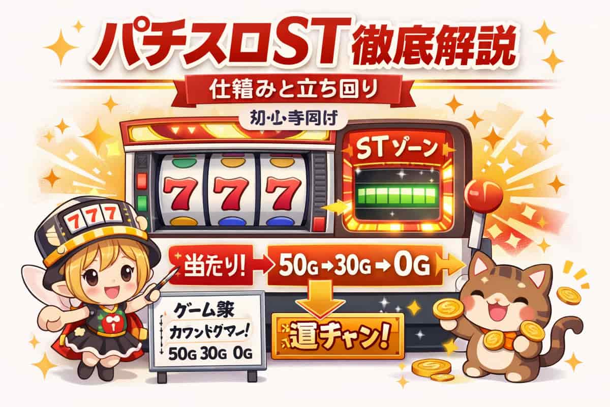 スロットSTとは？規定ゲーム数連チャンの仕組みから立ち回りまで徹底解説