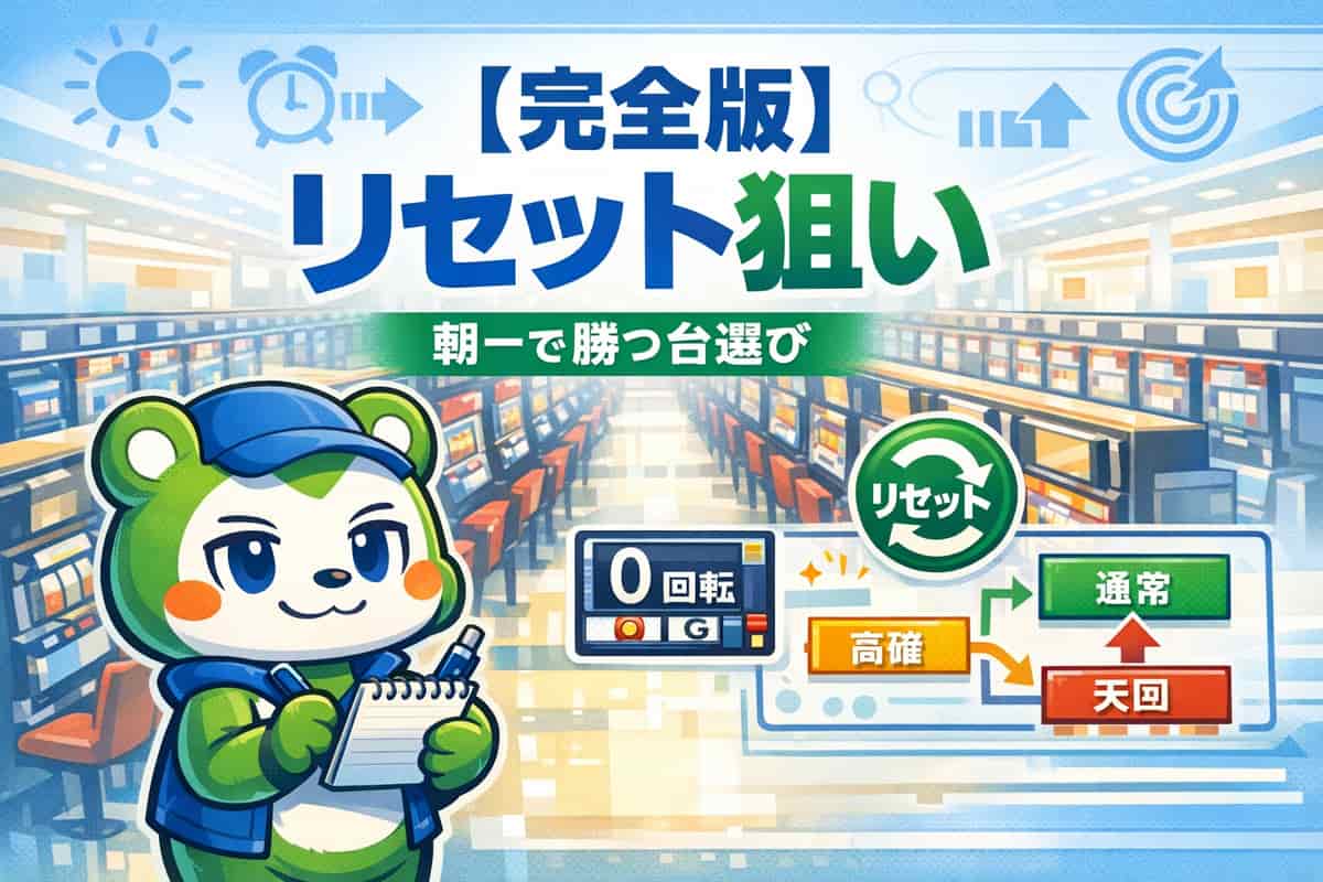 スロットリセット狙いの完全攻略法と朝一から勝てる台選びの実践テクニック