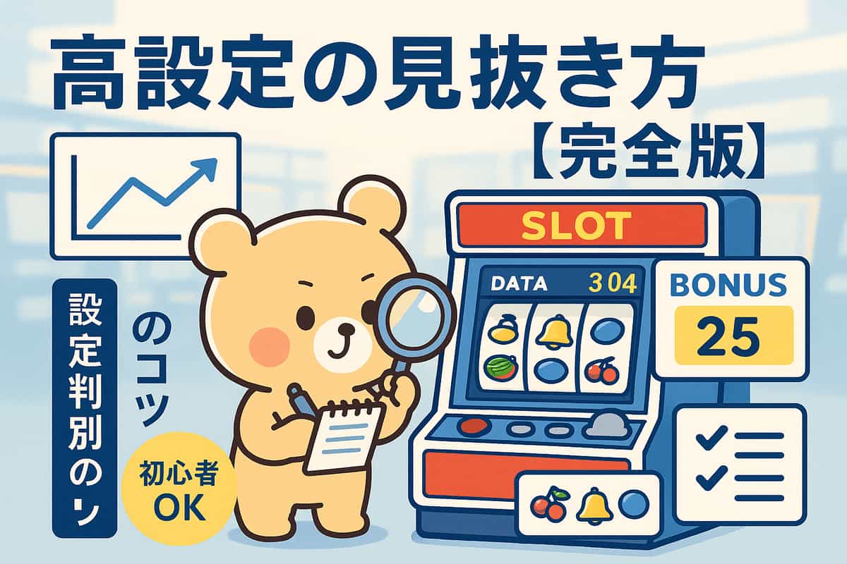 パチスロ・スロット設定判別で高設定を見抜く実践テクニック完全ガイド
