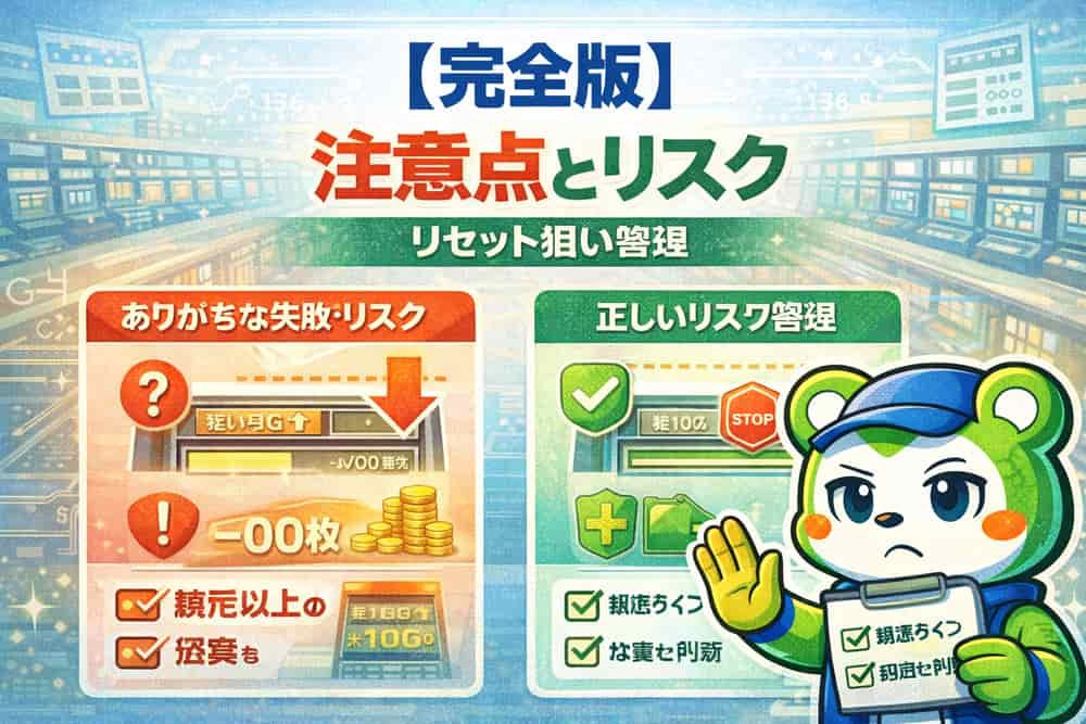リセット狙いの注意点とリスク管理