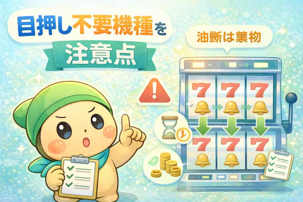 目押し不要機種を打つ際の注意点