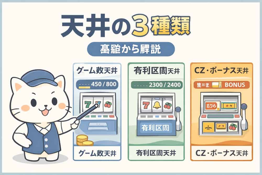 天井の3つの種類を理解しよう