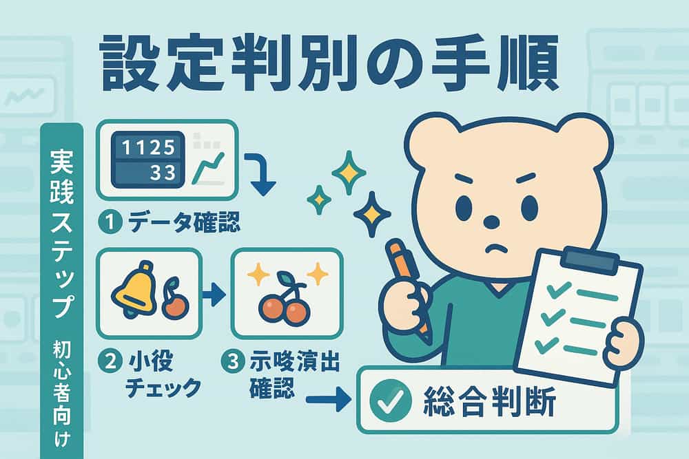 設定判別の実践的な手順