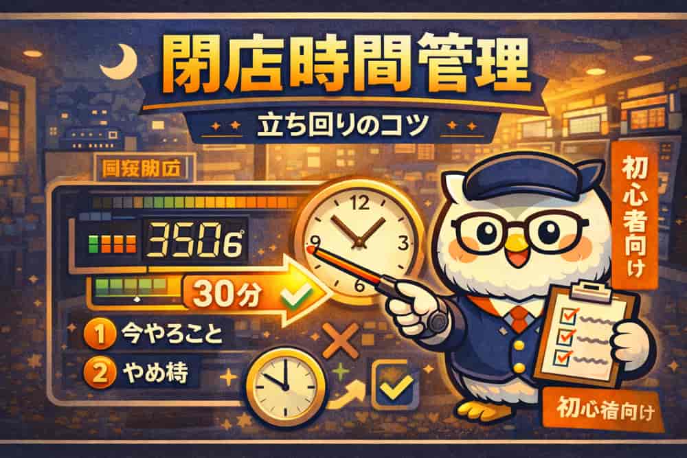 閉店時間を意識した時間管理
