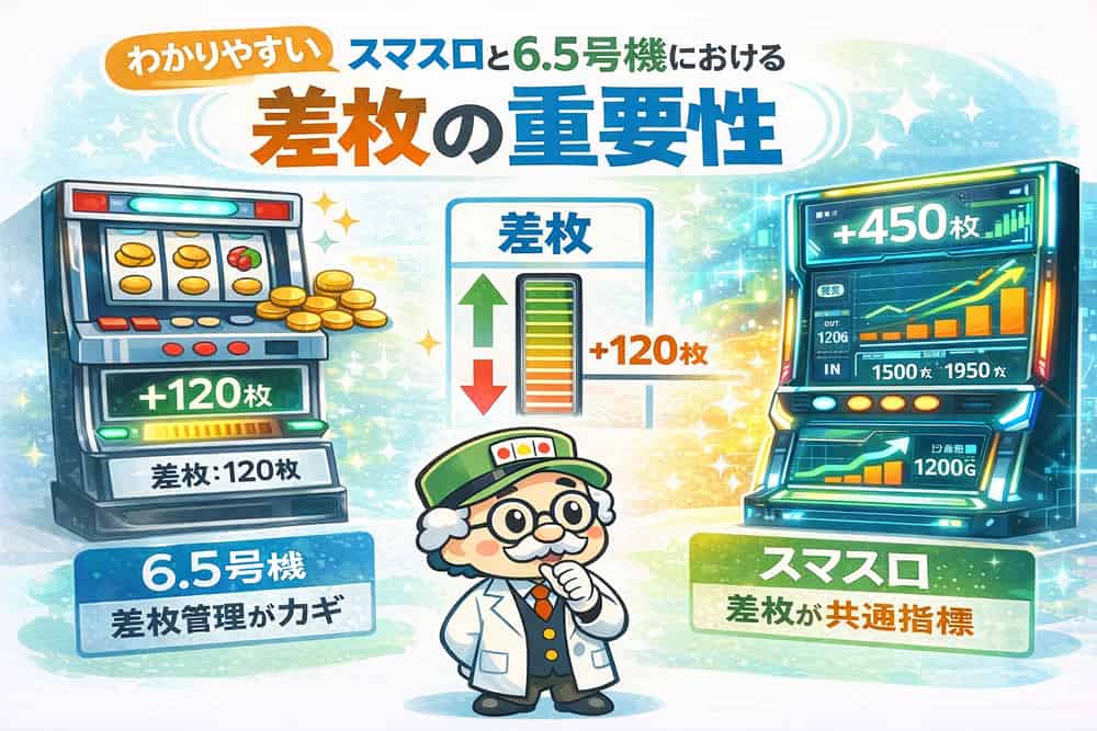 スマスロと6.5号機における差枚の重要性
