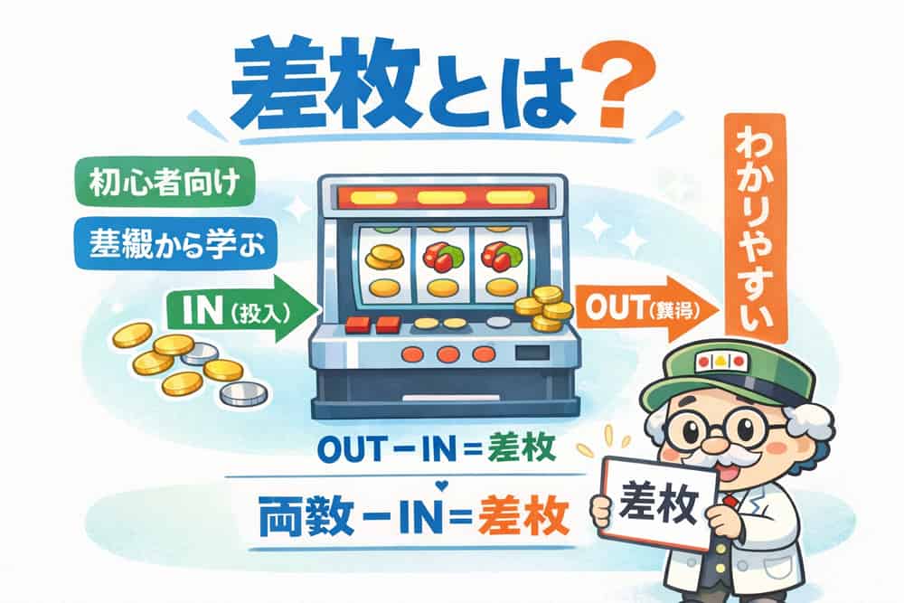 差枚とは？パチスロの基本指標を理解しよう