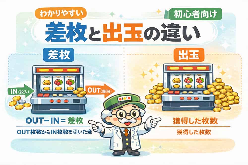 差枚と出玉の違いを正しく理解する
