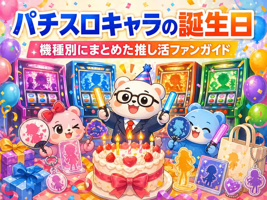 パチスロキャラの誕生日を機種別にまとめた推し活ファンガイド