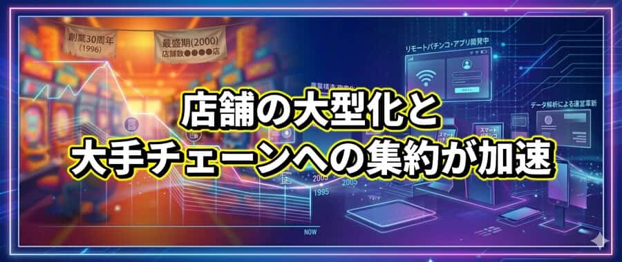 店舗の大型化と大手チェーンへの集約が加速