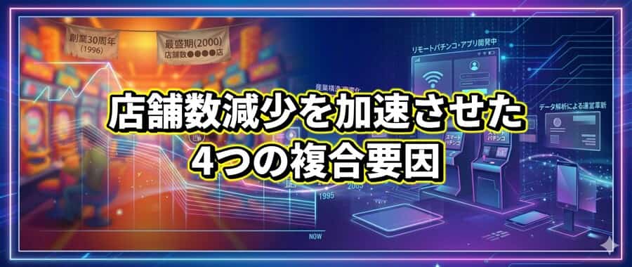 店舗数減少を加速させた4つの複合要因