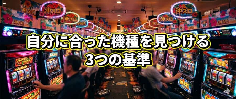 沖スロの選び方：自分に合った機種を見つける3つの基準